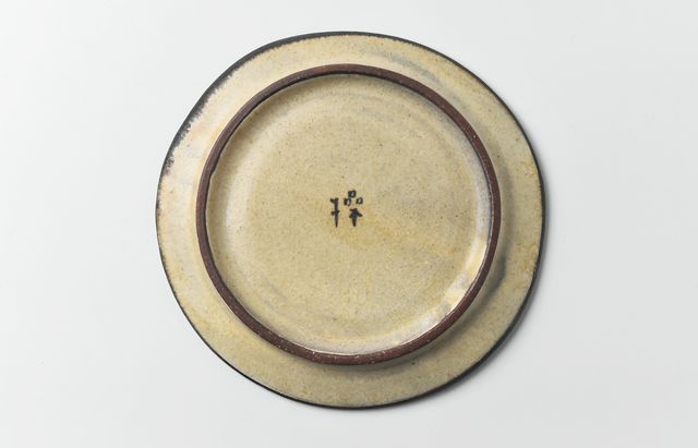 矢島操 11E 灰釉墨絵皿 ｜ 暮らしのうつわ花田 和食器 通販