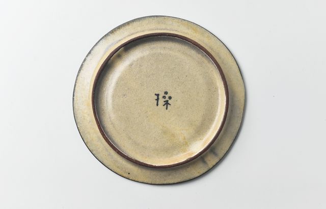 矢島操 11G 灰釉墨絵皿 ｜ 暮らしのうつわ花田 和食器 通販