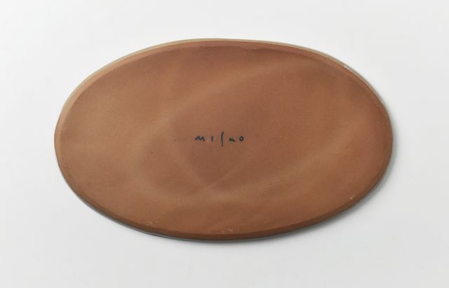 矢島操 29D モノクロサラサ文オーバル皿 ｜ 暮らしのうつわ花田 和食器