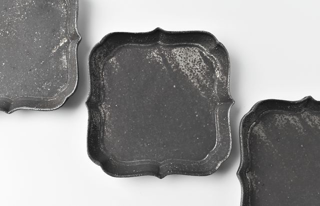 山本哲也 3 sabi-稜花入隅四方皿 ｜ 暮らしのうつわ花田 和食器 通販