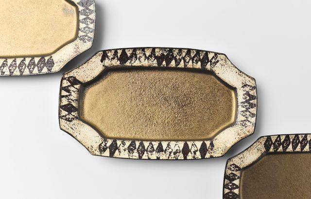 新品 庫山窯 染錦金彩牡丹唐草 輪花大盛皿 レア 2025年最新】庫山窯