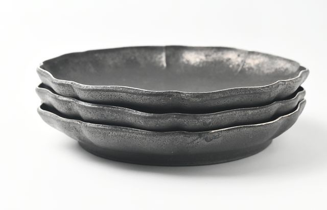 山本哲也 3 sabi-輪花7寸皿 ｜ 暮らしのうつわ花田 和食器 通販
