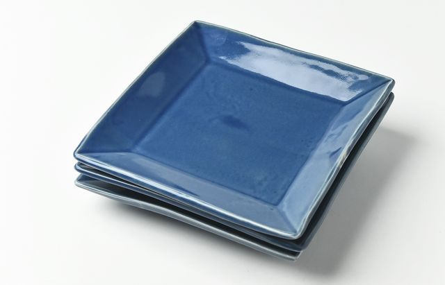九谷青窯　皿 約30cm x 20cm 九谷青窯 ルリ角6寸皿 ｜ 暮らしのうつわ花田 和食器 通販