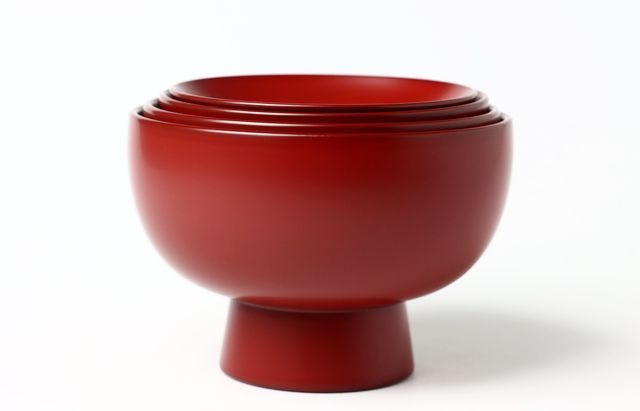 浄法寺 四ツ椀（朱）国産漆 ｜ 暮らしのうつわ花田 和食器 通販