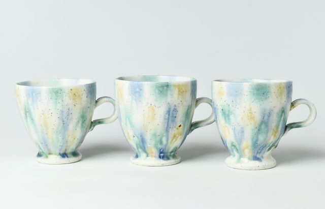 鈴木重孝 13 三彩流し釉マグカップ ｜ 暮らしのうつわ花田 和食器 通販