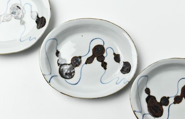 ◆◆◆ 在庫確認 ◆◆◆小皿 須谷窯 錆ひさご文楕円小皿 ｜ 暮らしのうつわ花田 和食器 通販