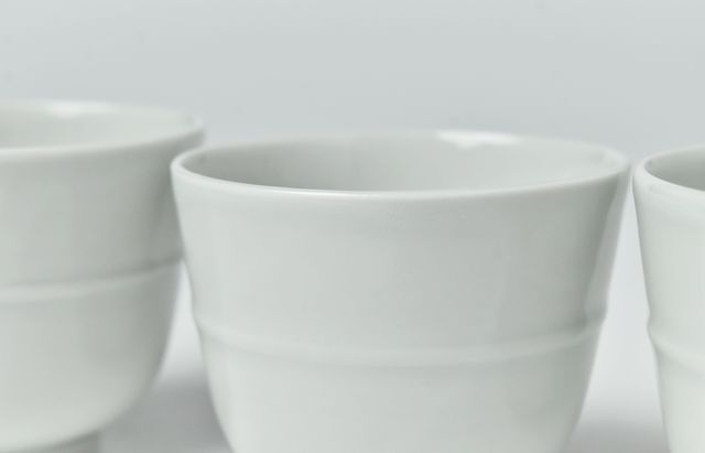 水野克俊　茶碗　6個セット 白磁：白磁六角長皿・水野克俊《小皿・16.7cm》 : 和食器の愉しみ 工芸