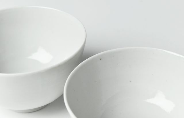 水野克俊 68 白磁飯碗 ｜ 暮らしのうつわ花田 和食器 通販