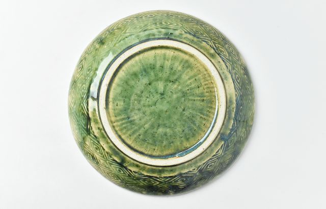 雪ノ浦裕一 16 緑釉花文皿 ｜ 暮らしのうつわ花田 和食器 通販