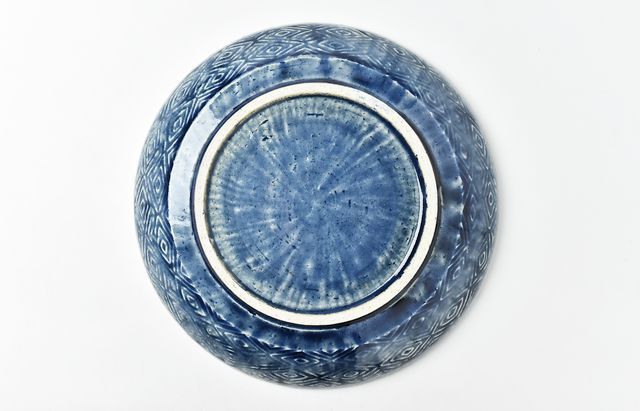 雪ノ浦裕一 18 藍釉花文皿 ｜ 暮らしのうつわ花田 和食器 通販