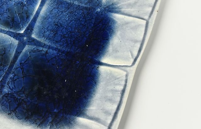 雪ノ浦裕一 2 藍釉紫陽花文四方大皿 ｜ 暮らしのうつわ花田 和食器 通販