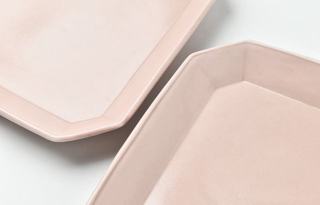 阿部春弥・みか ピンク四方皿 ｜ 暮らしのうつわ花田 和食器 通販