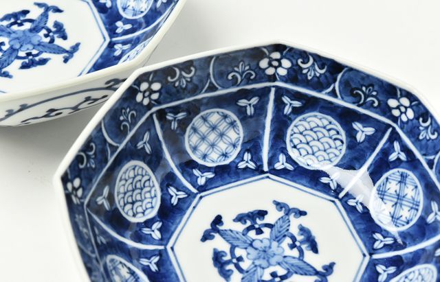 吉岡将弐 枠取ダミ丸文八角鉢 ｜ 暮らしのうつわ花田 和食器 通販