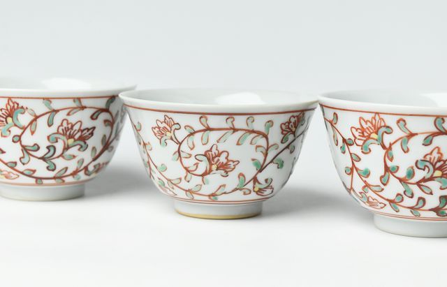 山本恭代 赤絵唐草文飯碗 ｜ 暮らしのうつわ花田 和食器 通販