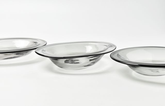 河上智美 リム付き楕円小鉢（グレー） ｜ 暮らしのうつわ花田 和食器 通販