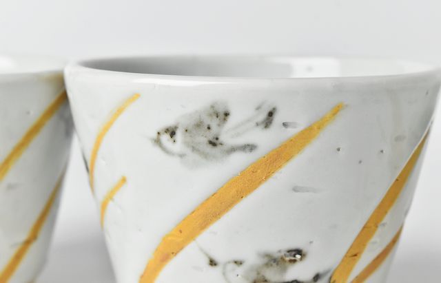 中尾万作 37 金サビ秋草ちどり向付 ｜ 暮らしのうつわ花田 和食器 通販