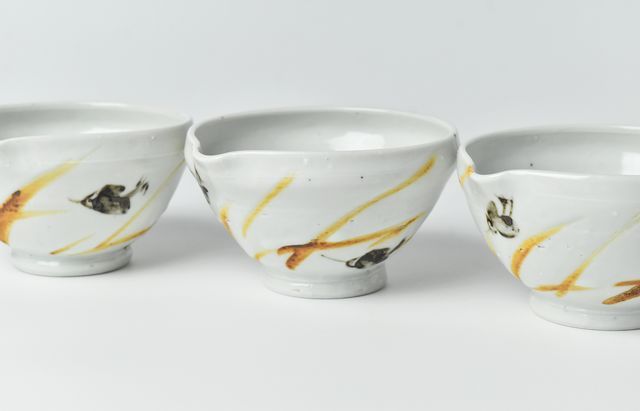 中尾万作 91 サビ秋草千鳥片口鉢 ｜ 暮らしのうつわ花田 和食器 通販