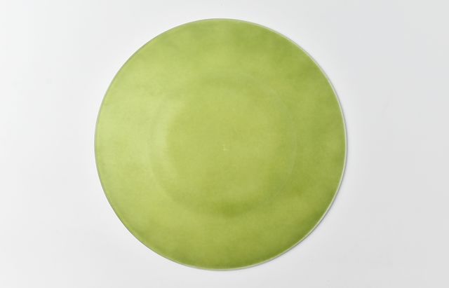 d.Tam 中村孝子/桃子 11A colorsリム皿 緑系艶あり ｜ 暮らしのうつわ