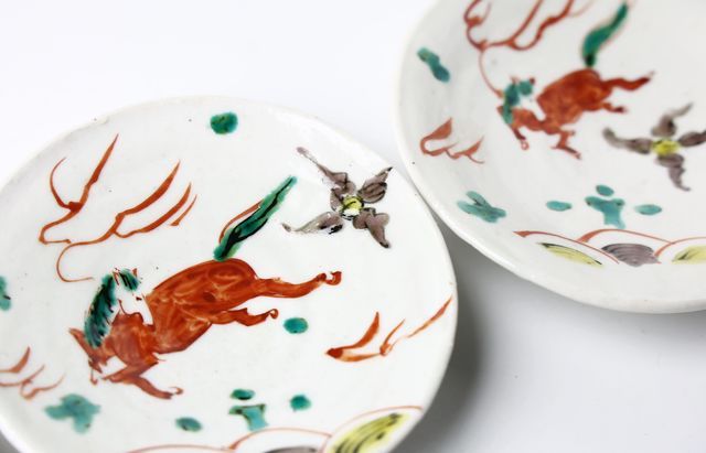 松浦ナオコ 7 色絵馬文小皿 ｜ 暮らしのうつわ花田 和食器 通販