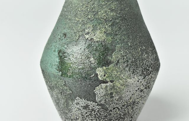 野口悦士 290 緑青 ボトル ｜ 暮らしのうつわ花田 和食器 通販