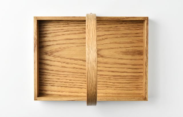 岡野達也 1 ワンハンドルトレー（オーク） ｜ 暮らしのうつわ花田 和