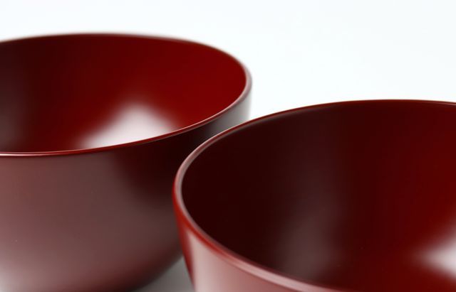 ふじい製作所 58 サラダボウル 上塗り 赤 ｜ 暮らしのうつわ花田 和