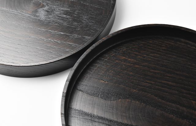 ふじい製作所 70 栗の盆 漆 240/30 ｜ 暮らしのうつわ花田 和食器 通販