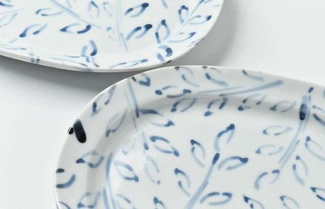 古川桜 11 木の芽文オーバル中皿 ｜ 暮らしのうつわ花田 和食器 通販