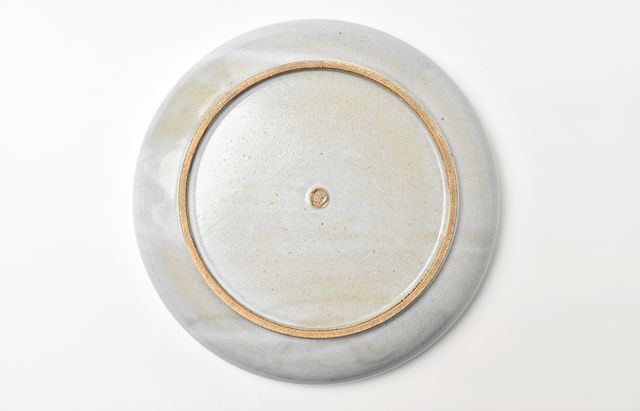 松本優樹 6 もみ灰釉尺皿（絵） ｜ 暮らしのうつわ花田 和食器 通販