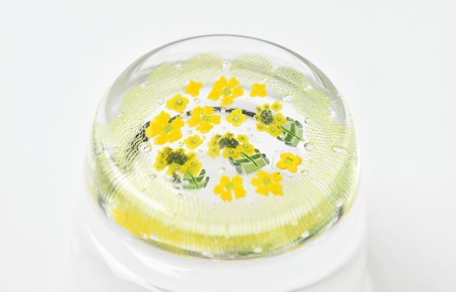 三留舞 9A 菜の花 ぐいのみ ｜ 暮らしのうつわ花田 和食器 通販