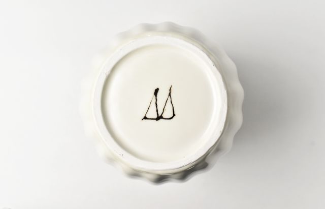 鈴木重孝 黄白磁カボチャ文花生B ｜ 暮らしのうつわ花田 和食器 通販