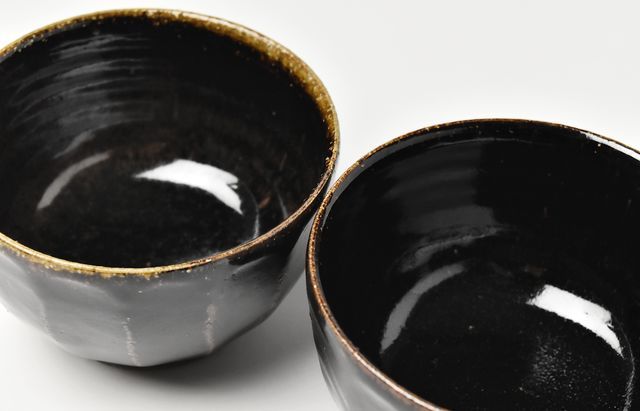 古賀雄二郎 面取り鉢3寸 黒釉【H】 ｜ 暮らしのうつわ花田 和食器 通販