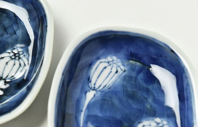 須谷窯 芥子果文豆皿 ｜ 暮らしのうつわ花田 和食器 通販