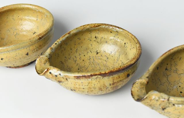 工藤和彦 2 黄粉引片口小鉢 ｜ 暮らしのうつわ花田 和食器 通販