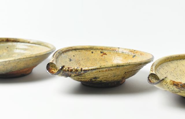 工藤和彦 7 黄粉引平片口鉢 ｜ 暮らしのうつわ花田 和食器 通販