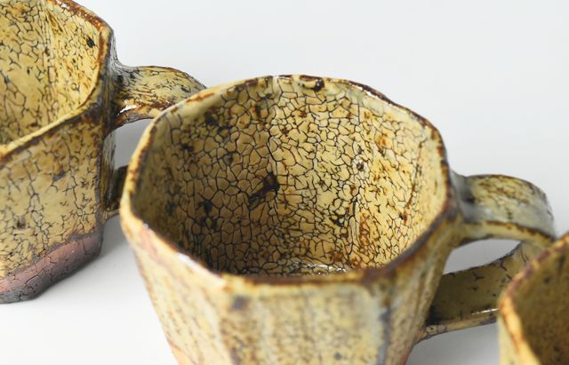 工藤和彦 47 黄粉引面取カップ ｜ 暮らしのうつわ花田 和食器 通販