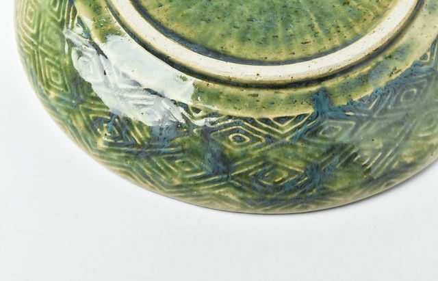 雪ノ浦裕一 16 緑釉花文皿 ｜ 暮らしのうつわ花田 和食器 通販