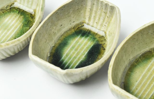 雪ノ浦裕一 12 緑釉楕円豆鉢 ｜ 暮らしのうつわ花田 和食器 通販