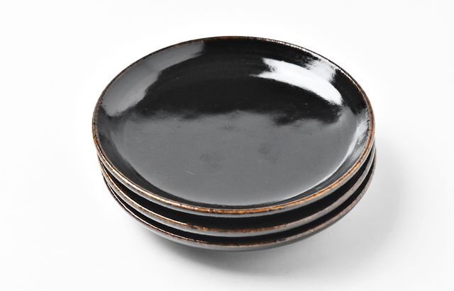 杉本寿樹 14 飴釉輪刻皿4寸 ｜ 暮らしのうつわ花田 和食器 通販