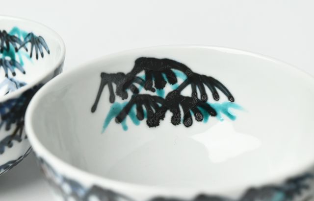 100年以上前のもの 伝統品 飯碗 宗像窯 飯茶碗 飴釉／白釉 会津本郷焼【福島県】【飯碗】【民藝品