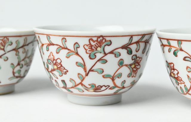 山本恭代 赤絵唐草文飯碗 ｜ 暮らしのうつわ花田 和食器 通販