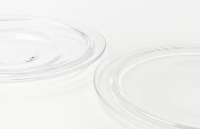 河上智美エッジプレートフラット（クリア）｜暮らしのうつわ花田和食器通販