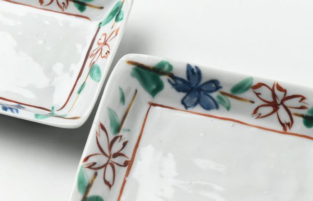 中尾万作 桜長方浅皿 ｜ 暮らしのうつわ花田 和食器 通販