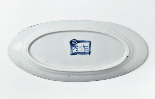 中尾万作 92A 九谷織部楕円皿（大） ｜ 暮らしのうつわ花田 和食器 通販