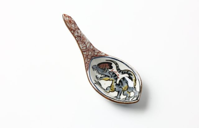 松浦コータロー 3 色絵恐竜文レンゲ小付（5客組） ｜ 暮らしのうつわ