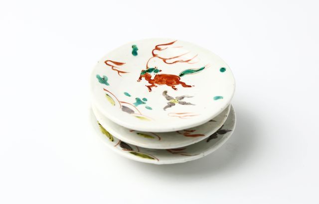 松浦ナオコ 7 色絵馬文小皿 ｜ 暮らしのうつわ花田 和食器 通販