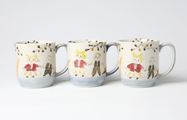 松浦ナオコ 13 オオカミのマグカップ（ならんで行進） ｜ 暮らしの