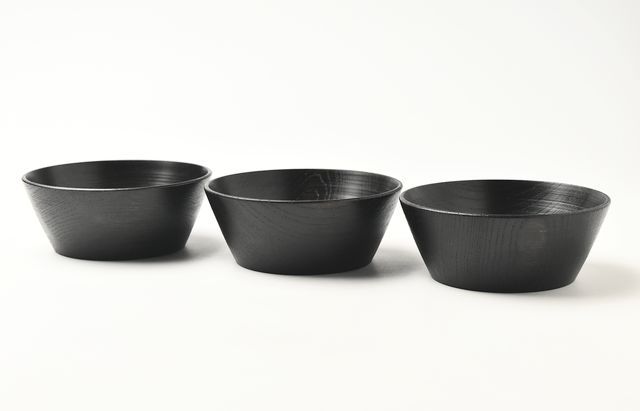 稀少品　皿と鉢の三段重　漆　ブラック　パーティー　デザイン　デザインアワード受賞 ふじい製作所 7 欅おつまみ皿 漆 ｜ 暮らしのうつわ花田 和食器 通販