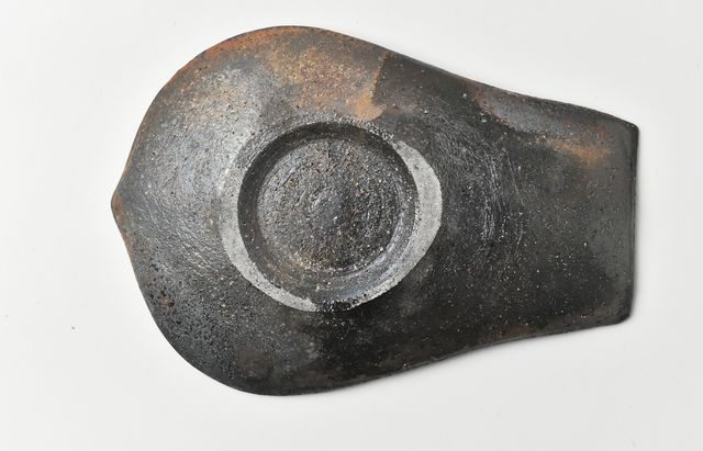 土本訓寛・久美子 35E 焼締象嵌蓮弁皿（中） ｜ 暮らしのうつわ花田 和