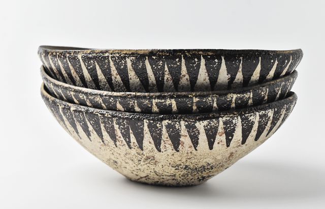 山本哲也 43 金彩釉印判オーバルボウル（大） ｜ 暮らしのうつわ花田